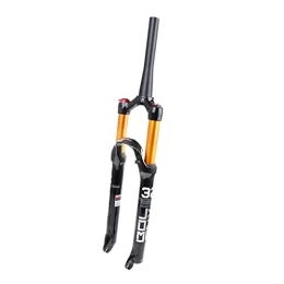 Dunki Mountain Bike Fork Dunki Air Suspension Fork 26 / 27.5 / 29 Inch Air Pressure Shock Absorber Fork Manual Locking 1-1 / 8", 1-1 / 2" Disc Brake QR Travel 100mm Magnesium Alloy Forks For XC Mountain Bike (Tapered 27.5")