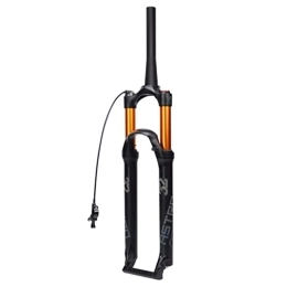 Dunki Mountain Bike Fork Dunki Air Suspension Fork 26" 27.5" 29" XC AM Ultralight Mountain Bike Front Forks Straight Tapered Tube Superlight Alloy Bicycle Forks Disc Brake QR 9mm Travel 100mm Remote Lockout (Black B 29")