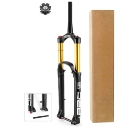 DYSY Mountain Bike Fork DYSY MTB Downhill Bike Fork 29 Inch, Aluminum Alloy 39.8mm Conical Tube Steerer 170mm Mountain Bicycle Fork Manual Locking Axle 15 * 110mm (Size : 29 ER)