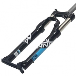 DZGN Mountain Bike Fork DZGN 26 27.5 29 In Mountain Bike Suspension Fork High Carbon Steel Downhill Fork MTB Air Fork Stroke 100mm Black White, C, 26inch