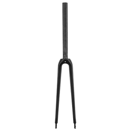 Entatial Mountain Bike Fork Entatial Bicycle Front Fork, Black Mountain Bicycle Rigid Fork 700C Quick Disconnection Disc Brake Front Forks for Bicycles for Bicycle Lovers(3K matt)