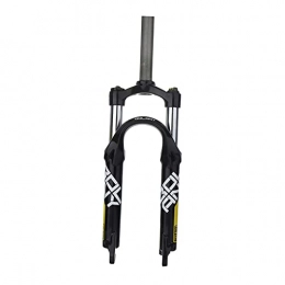 F Fityle Spares F Fityle Folding Bike Fork, 20inch, Travel 80mm, Adjust Straight Tube 28.6mm QR 9mm, Manually Adjustable Damping Front Forks for Mountain Bike - Yellow