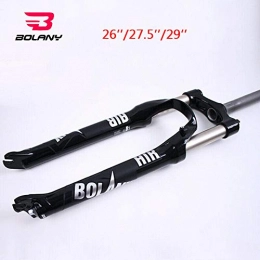 generies Mountain Bike Fork Generies BOLANY MTB Bike Fork 26" 27.5" 29" Bicycle Supention 100mm Travel Preload Adjust QR Mountain Bike Suspension Fork 29 Straight Crown