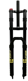 HAO KEAI Mountain Bike Fork HAO KEAI MTB Bicycle Suspension Fork MTB 27.5" / 29inch Mountain Bike Fork Downhill Suspension Bicycle Air Shock QR 9mm Disc Brake Travel 160mm 1-1 / 8" 2350g (Color : Gold, Size : 27.5inch)