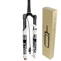 HerfsT Mountain Bike Fork HerfsT 26inch MTB Fork 27.5 / 29 Inch 120mm Travel, 1-1 / 8" Straight / Tapered Mountain Bike Fork Rebound Adjust Axle 9mm×100mm Manual Lockout Air Shocks