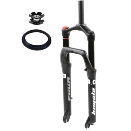 HerfsT Mountain Bike Fork HerfsT Bike Suspension Forks 24 Inch Snow Fat Bike Suspension Fork Mountain Bikes Front Forks 1-1 / 8" Threadless Straight Tapered Tube 130mm Travel QR 9mm*135mm Fit MTB XC AM