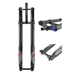 HerfsT Spares HerfsT MTB Air Inverted Fork 26 / 27.5 / 29Inch Mountain Bike Suspension Fork Travel 220mm Rebound Adjust Manual Lockout Thru Axle 20 * 110mm Double Shoulder