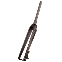 HIMALO Mountain Bike Fork HIMALO Carbon Rigid Fork 26 / 27.5 / 29 MTB Rigid Fork Straight / Tapered Mountain Bike Fork QR Disc Brake Fork Threadless Lightweighting (Color : Tapered, Size : 27.5'')