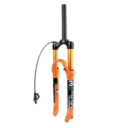 HSQMA Mountain Bike Fork HSQMA 26 / 27.5 / 29 MTB Air Fork Mountain Bike Suspension Fork Travel 100mm 1-1 / 8'' Straight / Tapered Front Fork QR 9mm Manual / Remote (Color : Straight RL, Size : 27.5'')