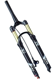 HSQMA Mountain Bike Fork HSQMA Bike Suspension Fork 26 / 27.5 / 29'' 115mm Travel MTB Air Fork Rebound Adjustable 1-1 / 8 Straight / Tapered Bicycle Front Fork Disc Brake QR 9mm (Color : Tapered RL, Size : 26inch)