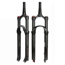 HSQMA Mountain Bike Fork HSQMA Mountain Bike Suspension Fork 26 / 27.5 / 29 Inch Travel 100mm MTB Air Fork 1-1 / 8'' Straight / Tapered Front Fork QR 9mm Rebound Adjust Manual Lockout Black (Size : 27.5inch, Type : Tapered)
