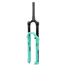 HSQMA Mountain Bike Fork HSQMA Mountain Bike Suspension Fork 26 / 27.5 / 29 MTB Air Fork Travel 160mm Rebound Adjust Disc Brake Tapered Quick Release Front Fork Manual Lockout (Color : Green, Size : 27.5inch)