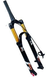 HSQMA Mountain Bike Fork HSQMA MTB Air Fork 26 / 27.5 / 29'' 115mm Travel Bike Suspension Fork 1-1 / 8 Straight / Tapered Bicycle Front Fork Rebound Adjustable Disc Brake QR 9mm (Color : Tapered RL, Size : 27.5inch)