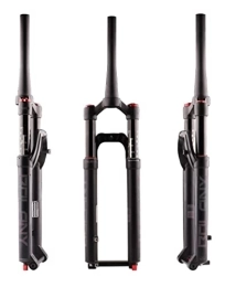 HSQMA Mountain Bike Fork HSQMA MTB Air Fork 26 27.5 29 Inch Mountain Bike Suspension Fork Travel 100mm 1-1 / 2'' Tapered Tube Thru Axle Front Fork Damping Adjustable (Color : 27.5'' Black)