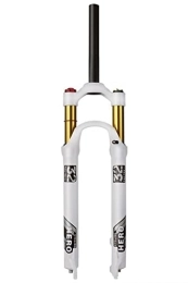 HSQMA Mountain Bike Fork HSQMA MTB Air Fork 26 / 27.5 / 29 Inch Mountain Bike Suspension Fork Travel 100mm 1-1 / 8 1-1 / 2 Bicycle Front Fork Disc Brake QR 9mm (Color : Straight manual, Size : 27.5'')