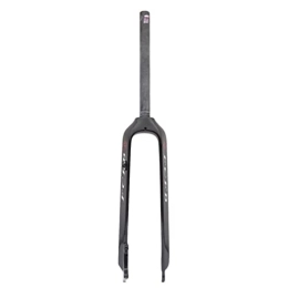 HSQMA Mountain Bike Fork HSQMA MTB Bike Fork 26 / 27.5 / 29 Inch Carbon Fiber Rigid Fork Disc Brake Quick Release Front Fork 1-1 / 8'' Threadless Straight (Color : 29inch Black)
