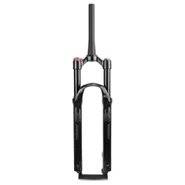 HSQMA Mountain Bike Fork HSQMA MTB Suspension Forks 26 / 27.5 / 29 Bicycle Fork Travel 100mm Air Suspension Shock Absorber Manual Lockout XC AM Straight / Tapered Front Fork 9mm QR (Color : Tapered, Size : 27.5inch)