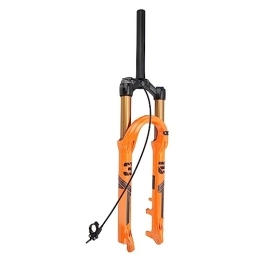 Huairdum Mountain Bike Fork Huairdum Bicycle Suspension Front Fork, Orange Mountain Bike Suspension Fork For Trail Riding