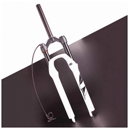 HWL Spares HWL 26 27.5 Inch MTB Suspension Forks, Straight Tube Bike Fork Shoulder Control 1-1 / 8" Disc Brake Unisex's Travel 140mm (Color : A, Size : 26 inch)