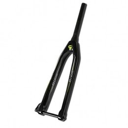 HWL Spares HWL 26 Inch 3K Carbon Fiber MTB Suspension Forks, Bike Cycling Fork Lightweight Suspension 1-1 / 2" Unisex's Travel 100mm Black (Color : B, Size : 26inch)