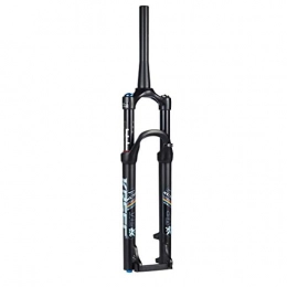 HWL Spares HWL 26 Inch Suspension Fork MTB Bike Forks, Conical Tube 27.5 / 29" Cycling Bumper Steerer Unisex's Disc Brake Travel 100mm (Color : Black, Size : 27.5 INCH)