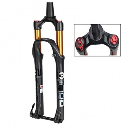 HWL Spares HWL 27.5 Inch Suspension Fork 29" Bike MTB Forks, Cycling Ultralight Remote Control Conical Tube Disc Brake Unisex Bicycle Shock Absorber (Color : A, Size : 29 INCH)