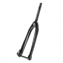 HWL Spares HWL 3K Carbon Fiber Suspension Forks 29 Inch, MTB Bike Cycling Fork Lightweight Suspension 1-1 / 8" Unisex's Travel 100mm Black (Color : A, Size : 26inch)