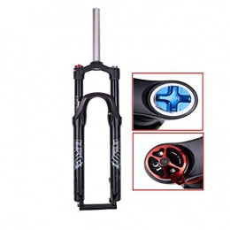 HWL Spares HWL Bicycle Suspension Forks 26 Inch, MTB Bike Gas Fork Magnesium Alloy Straight Tube Damping Adjustment Disc Brake Travel 120mm (Size : 26INCH)