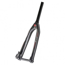 HWL Spares HWL Carbon Fiber MTB Suspension Forks 27.5 Inch, Bike Cycling Fork 3K Lightweight Suspension 1-1 / 2" Unisex's Travel 100mm Black (Color : A, Size : 29inch)