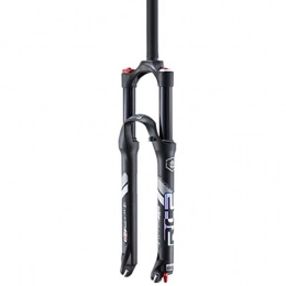 HWL Spares HWL Mountain Bike Suspension Forks 27.5 Inch, Bicycle Gas Fork 1-1 / 8" MTB Bumper Unisex's Damping Adjustment Travel 120mm (Color : Black, Size : 26 inch)