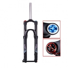 HWL Spares HWL MTB Bike Suspension Forks 26 Inch, Bicycle Gas Fork Straight Tube Magnesium Alloy Damping Adjustment Disc Brake Travel 120mm (Size : 27.5INCH)