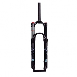 HWL Spares HWL Suspension Fork 26 Inch MTB Bike, Air Suspension Forks 27.5 Double Shoulder Control Downhill Straight Tube Cycling Shock Absorber (Color : Black, Size : 26 inch)