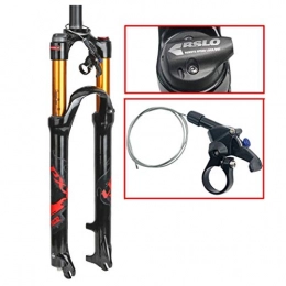HWL Spares HWL Suspension Forks 27.5 Inch, Mountain Bike 29 Inch Front Forks Magnesium Alloy Remote Control 1-1 / 8" Disc Brake Travel 100mm (Color : F, Size : 27.5 INCH)