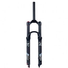 HXJZJ Spares HXJZJ Air Fork Bicycle Suspension Fork 26 27, 5 29 Inch MTB Bicycle Fork Mountain Bike Suspension Fork with Damping Adjustment, Suspension Travel 120 Mm 9 Mm QR, StraightHand-27.5
