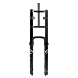 ITOSUI Mountain Bike Fork ITOSUI Snow Beach Bike Fork 26 * 4.0" Fat Tires MTB Air Suspension Fork Double Shoulder Travel 150MM Adjustable Rebound 1-1 / 8" QR Disc Brake Magnesium +Aluminum Alloy