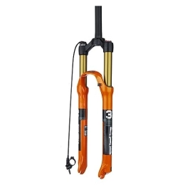 JAYWIS Mountain Bike Fork JAYWIS Mountain Bike Suspension Fork, Bicycle Pneumatic Shock-absorbing Front Fork, 26 / 27.5 / 29 Inch Cable Control, Straight Tube, 26inch