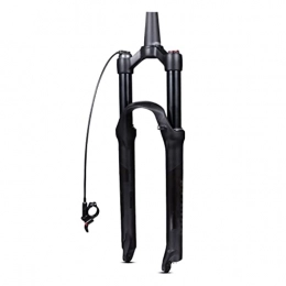 Jejy Spares Jejy Remote Lockout Matte Black Front Fork MTB 26 / 27.5 / 29, Ultralight Mountain Bike Suspension Forks QR 9mm （Quick Release） Outdoor (Color : Black Tapered, Size : 27.5)