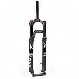 JIE KE Spares JIE KE Fat Tire Front Suspension Fork Bicycle Fork 27.5in / 29in Cone Tube 1-1 / 2" MTB Cycling QR Disc Brake Air Shock Absorber RL / HL Travel 105mm Mountain Bike Fork (Color : HL-SILVER, Size : 27.5IN)