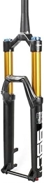 JKAVMPPT Mountain Bike Fork JKAVMPPT 27.5 / 29 Inch MTB Air Suspension Fork Thru Axle 15x110mm Bike Front Fork Travel 130mm Mountain Bike Magnesium Alloy Fork Tapered Tube Damping Adjustment (Color : Manual, Size : 27.5 inch)