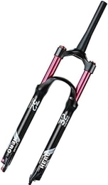 JKAVMPPT Mountain Bike Fork JKAVMPPT Bike Suspension Fork 26 / 27.5 / 29'' MTB Air Fork 115mm Travel 1-1 / 8 Straight / Tapered Bicycle Front Fork Rebound Adjustable Disc Brake QR 9mm (Color : Tapered Hl, Size : 29inch)