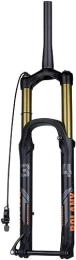 JKAVMPPT Spares JKAVMPPT MTB Fork 27.5 / 29 Inch Mountain Bike Air Suspension Forks Travel 160mm XC / AM Bicycle Front Fork Rebound Adjust 1-1 / 2'' Tapered Thru Axle 15x110mm Remote Lockout (Color : Gold, Size : 29'')