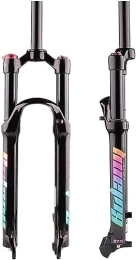 JKAVMPPT Mountain Bike Fork JKAVMPPT Suspension Forks 26 / 27.5 / 29er Inch MTB Bicycle Fork, Suspension Bicycle Air Fork Aluminum Alloy Air Straight Quick Release MTB Forks Fork Accessories (Color : Multicolour, Size : 29INCH)