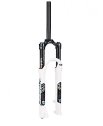 JKFZD Spares JKFZD Suspension Front Fork Mountain Bike 26 / 27.5 / 29 Inch Damping Adjustment Shoulder Control (Color : White, Size : 26in)