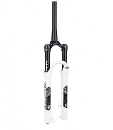 JKFZD Spares JKFZD Tapered Suspension Front Fork Mountain Bike 26 / 27.5 / 29 Inch MTB Air Fork Damping Adjust Disc Brake (Color : White, Size : 27.5inch)