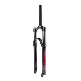 JKGHK Spares JKGHK Mountain bike fork 26 / 27.5 / 29 inch bicycle air fork mountain shock-absorbing front fork shock absorber red Bicycle fork, 27.5 inches