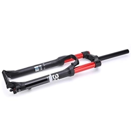 Cuque Mountain Bike Fork July Summer Gifts Air Front Fork, 73cm / 28.7in Mountain Bike Fork Aluminum Alloy Long‑lasting Lubrication Double-air Chamber Red Tube for Repair Shops