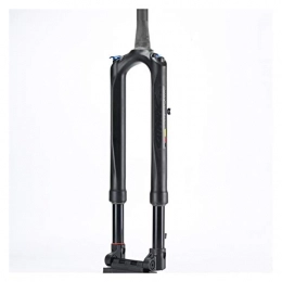 juqingshanghang1 Spares juqingshanghang1 Cycling Equipment Bicycle Carbon Fork MTB Mountain Bike Fork Air 27.5 29" RS1 ACS Solo 15MM*100 Predictive Steering Suspension Oil and Gas Fork for bike (Color : 27.5inch Black)