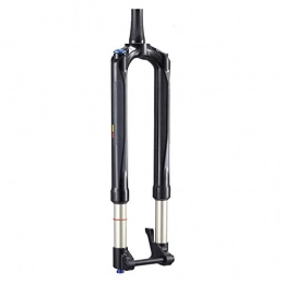 juqingshanghang1 Spares juqingshanghang1 Cycling Equipment RS1 Carbon Fork MTB 100 * 15mm 27.5 29 inch Bicycle Fork ACS Solo Predictive Steering Suspension Oil and Gas Fork Thru Axle for bike (Color : 27.5 inch Black)