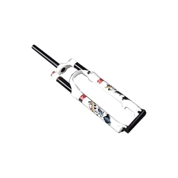 JXRYFMCY Mountain Bike Fork JXRYFMCY Bike Straight Steerer Fork 26 inch Mountain Bicycle Suspension Forks, Straight Steerer Front Fork for Bicycle Accessories (Color : White, Size : 26 inch)