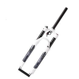 JXRYFMCY Mountain Bike Fork JXRYFMCY Bike Straight Steerer Fork Mountain Bike 27.5 XC50 Suspension Fork, Straight Steerer Front Fork for Bicycle Accessories (Color : White, Size : 27.5 inch)